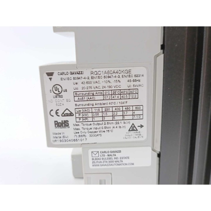 Carlo Gavazzi RGC1A60A40KGE