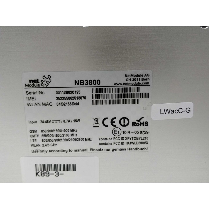  NB3800-2LWac-G