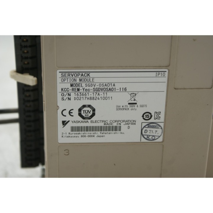 Yaskawa Electric YASKAWA SGDV-0SA01A SGD7S-1R6AA0A