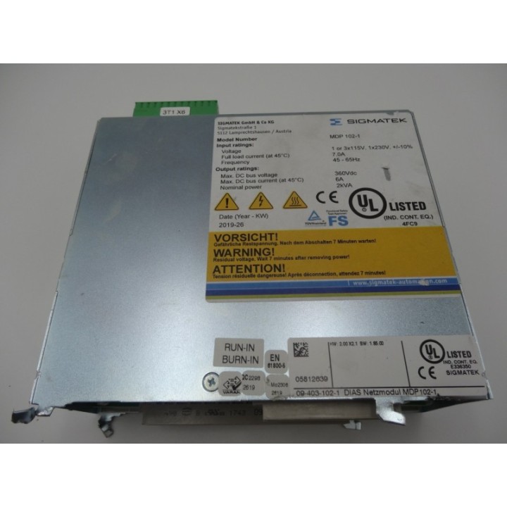 Sigmatek Sigmatek MDP 102-1 1 or 3x115V