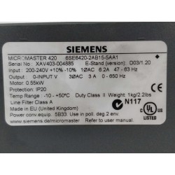 Siemens 6SE6420-2AB15-5AA1