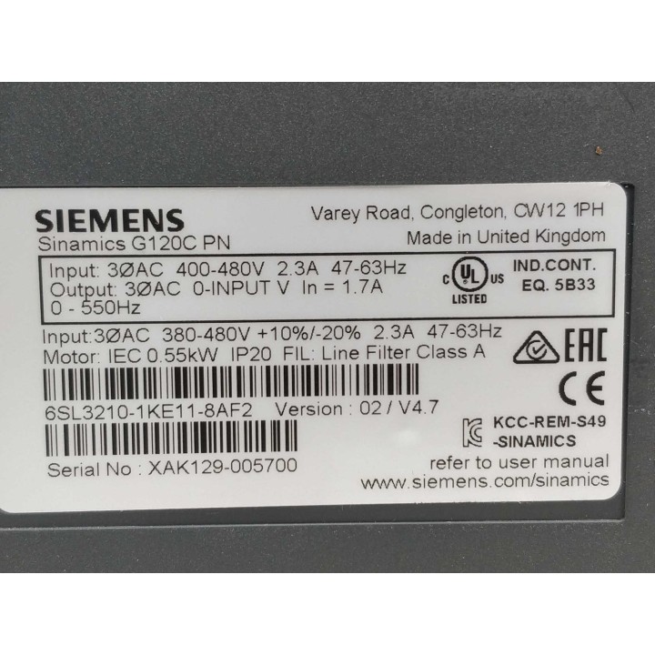 Siemens 6SL3210-1KE11-8AF2