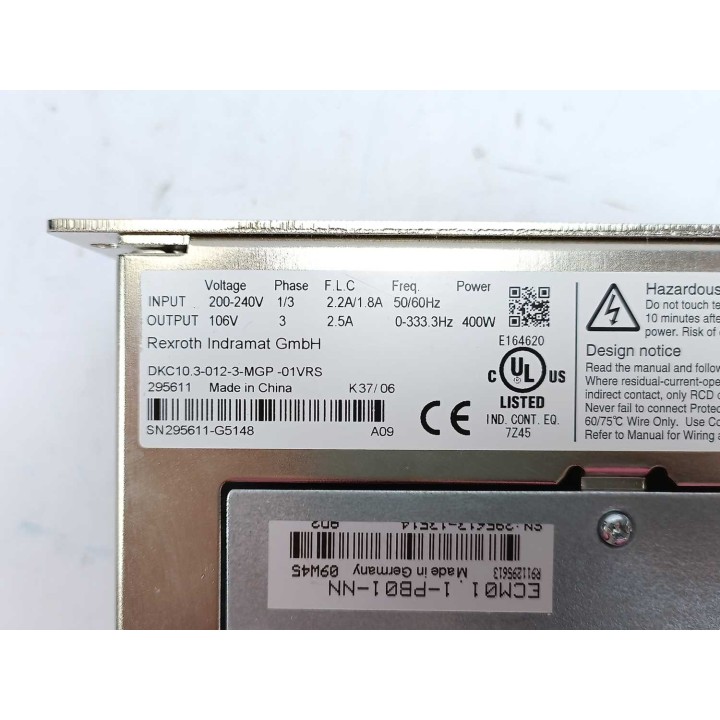 INDRAMAT DKC10.3-012-3-MGP-01VRS