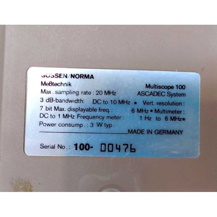 Gossen Norma Multiscope 100