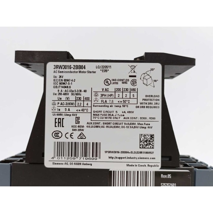 Siemens 3RW3016-2BB04