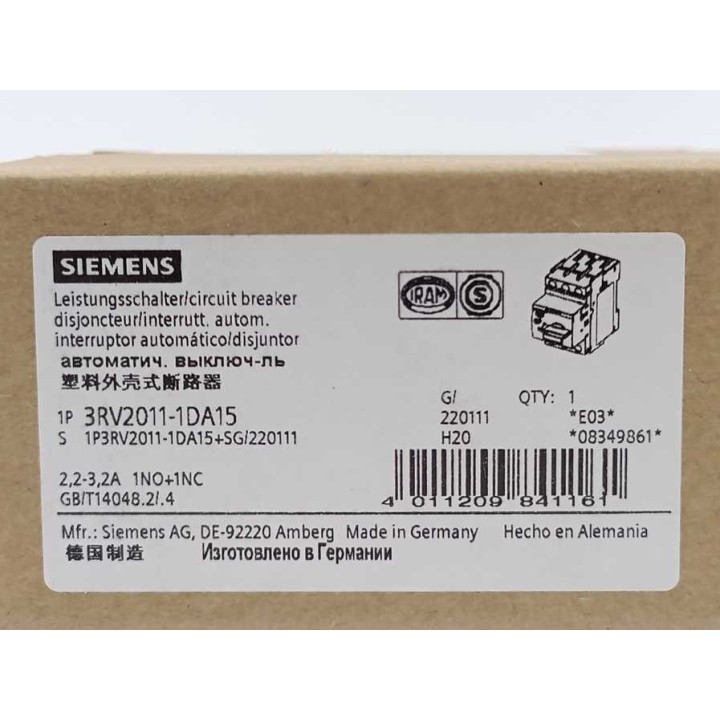 Siemens 3RV2011-1DA15