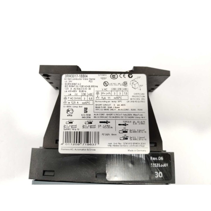 Siemens 3RW3017-1BB04