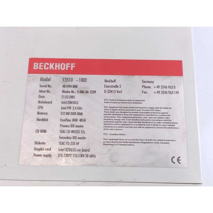 Beckhoff C5510-1002