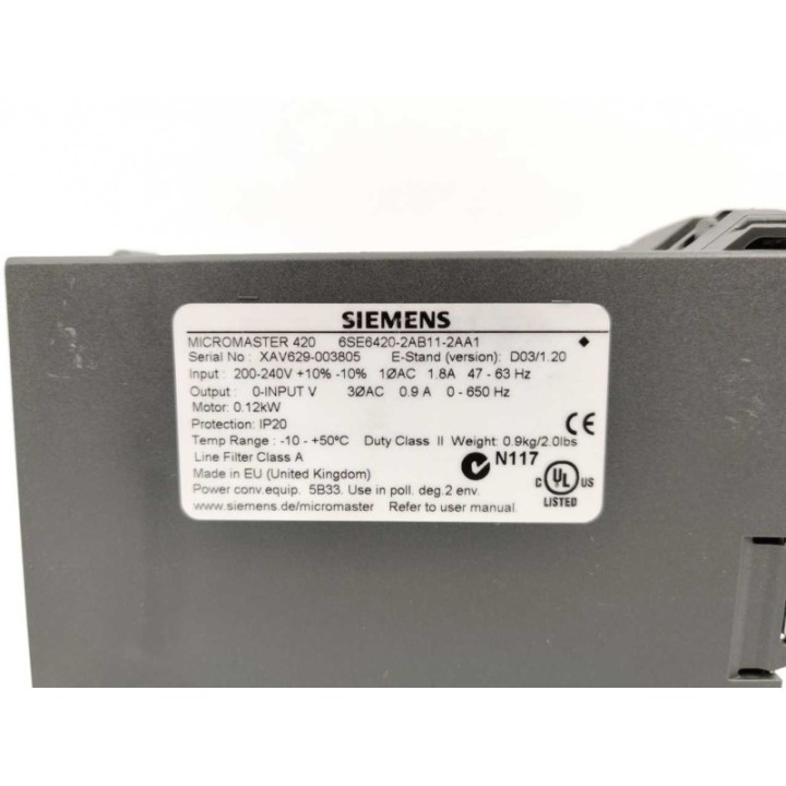 Siemens 6SE6420-2AB11-2AA1