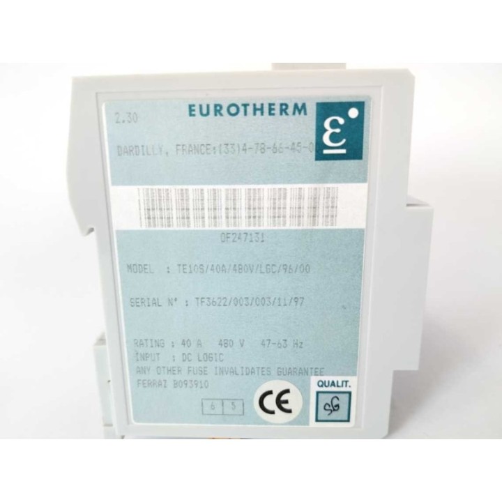 Eurotherm TE10S 40A 4B0V LGC 96 00 Eurotherm TE10S 40A 4B0V LGC 96 00