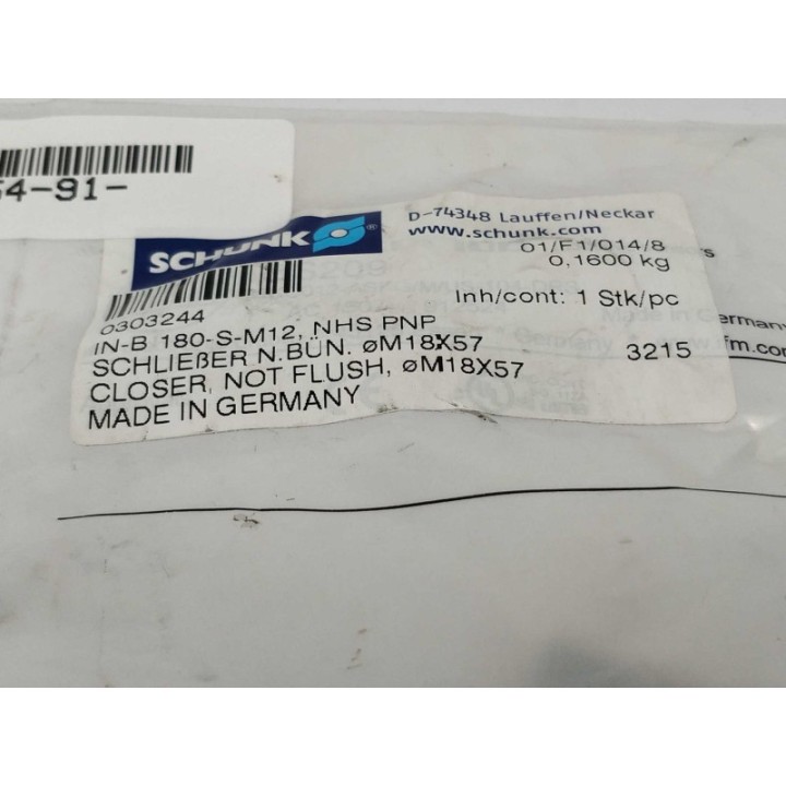  IN-B 180-S-M12, NHS PNP