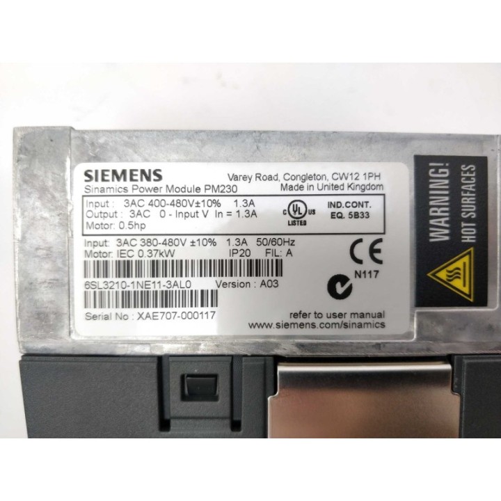 SIEMENS 6SL3210-1NE11-3AL0