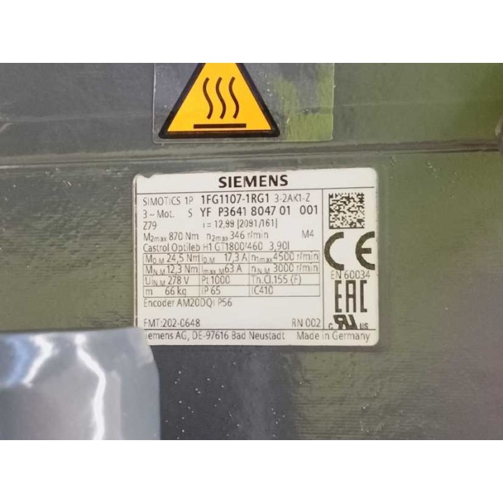Siemens 1FG1107-1RG13-2AK1-Z