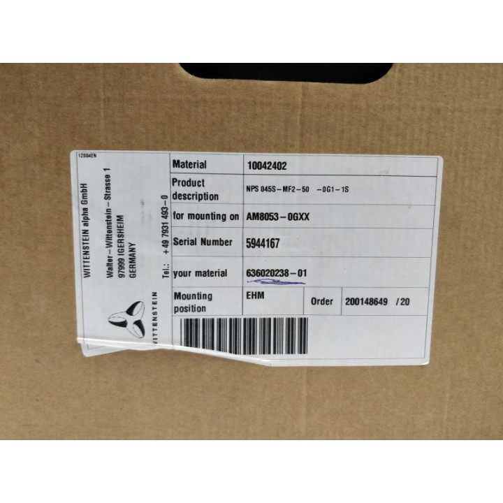 Wittenstein NPS045S-MF2-50-0G1-1S Wittenstein NPS045S-MF2-50-0G1-1S