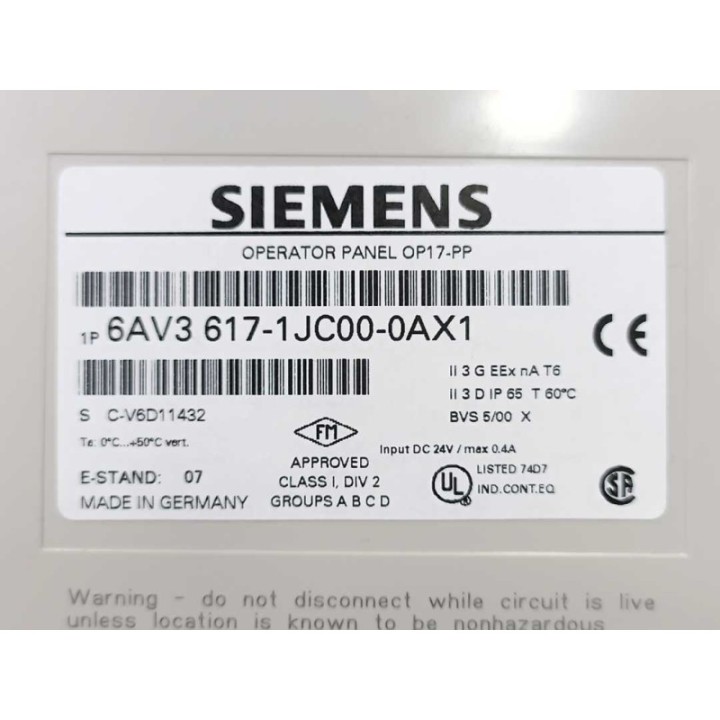 Siemens 6AV3617-1JC00-0AX1