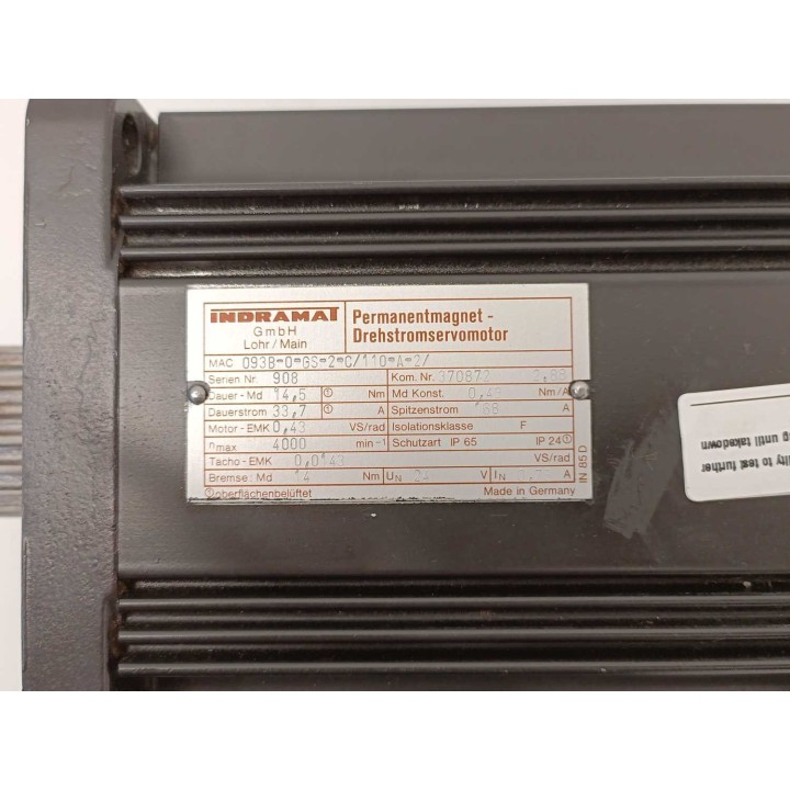 Indramat MAC093B-0-GS-2-C 110-A-2