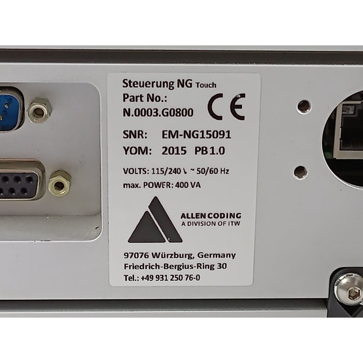 Allen Coding Systems N.0003.G0800