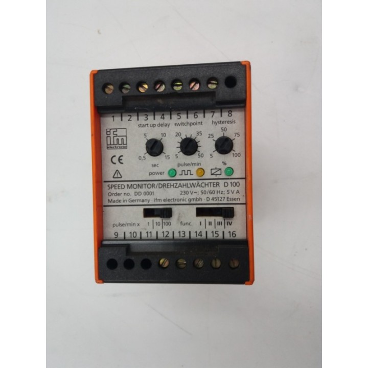 IFM IFM Electronic SPEED MONITOR D 100