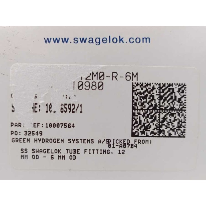 Swagelok SS-12M0-R-6M Swagelok SS-12M0-R-6M