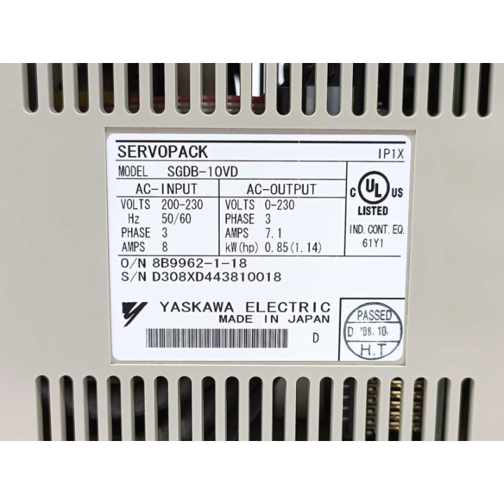 YASKAWA ELECTRIC SGDB-10VD
