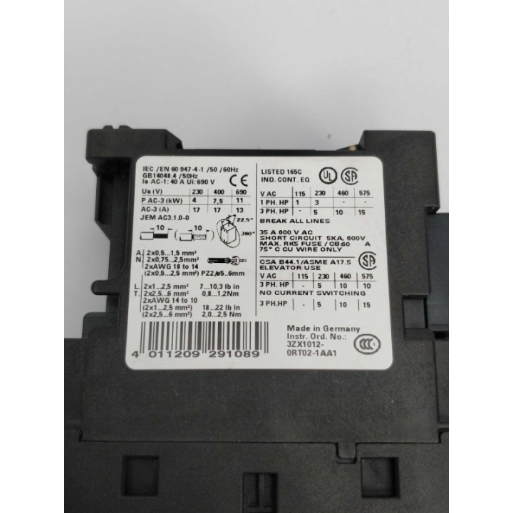 Siemens 3RT1025-1BB40