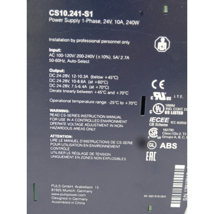 Puls Puls Dimension CS10.241-S1