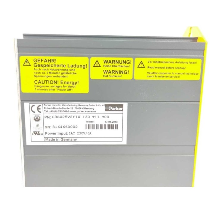 Parker C3S025V2F10 I30 T11 M00 Parker C3S025V2F10 I30 T11 M00