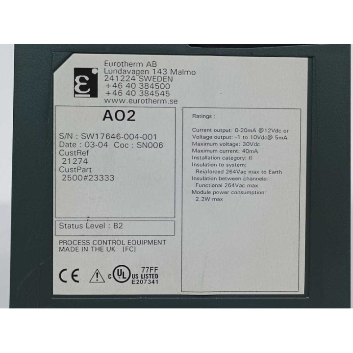 Eurotherm 2500M AO2UNIV Eurotherm 2500M AO2UNIV