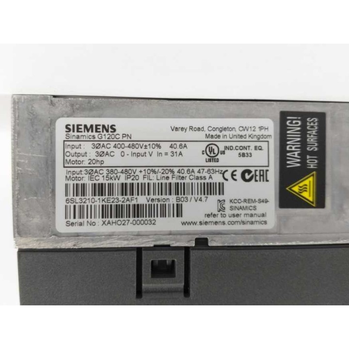 Siemens 6SL3210-1KE23-2AF1