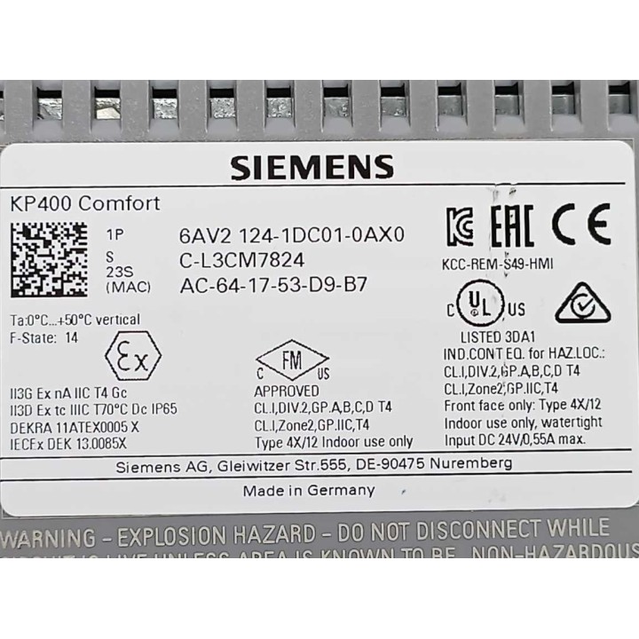 Siemens 6AV2124-1DC01-0AX0