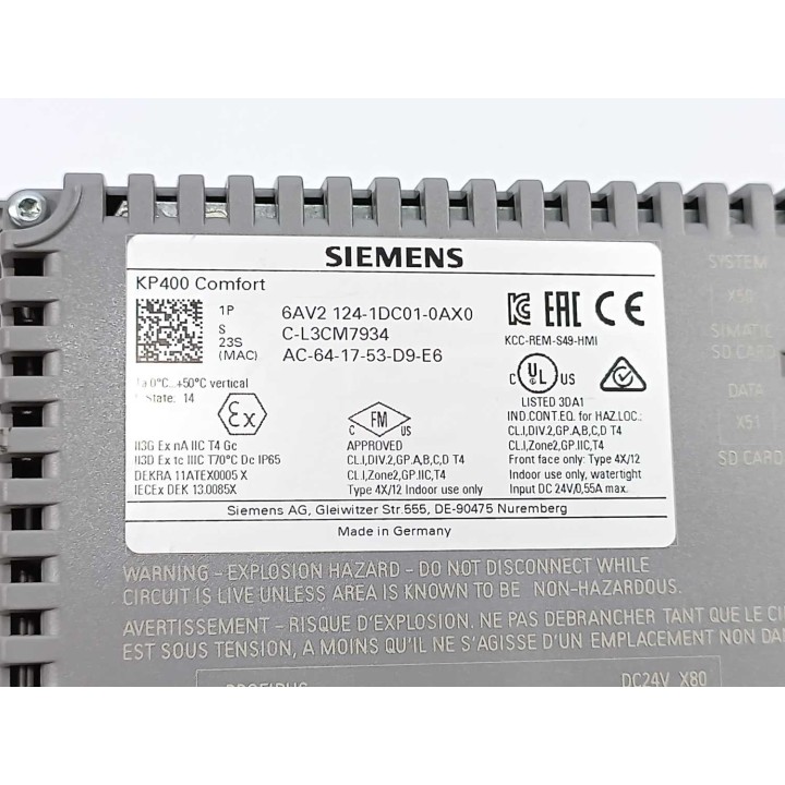 Siemens 6AV2124-1DC01-0AX0