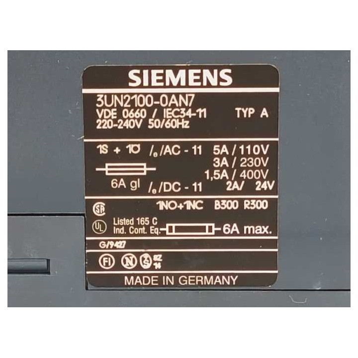 Siemens 3UN2100-0AN7