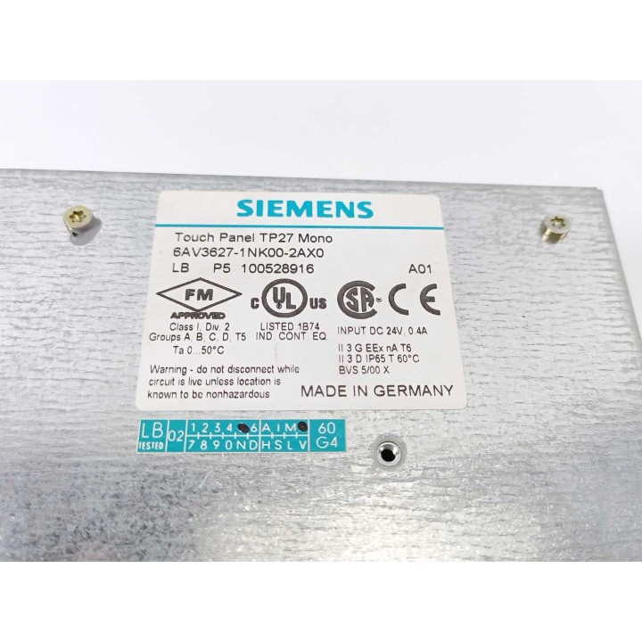 Siemens 6AV3627-1NK00-2AX0