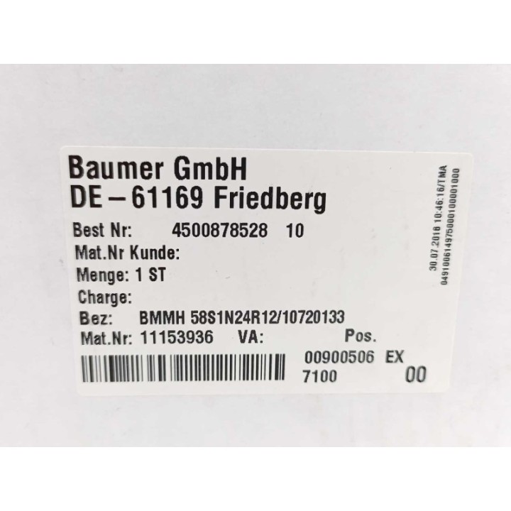 Baumer BMMH 58S1N24R12 10720133 Baumer BMMH 58S1N24R12 10720133