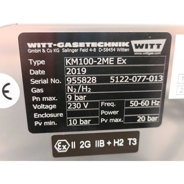 witt gasetechnik KM100-2ME Ex
