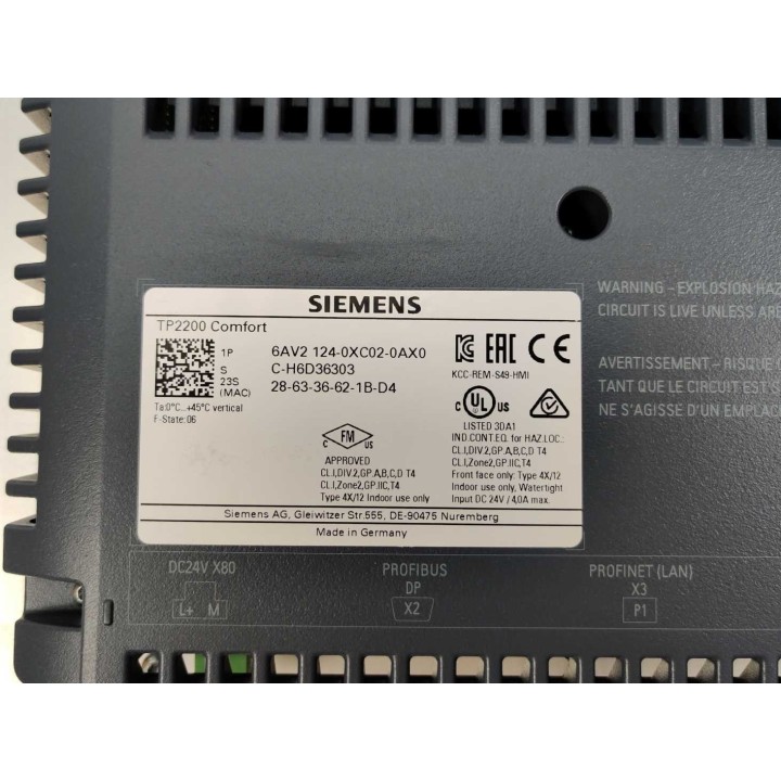 Siemens 6AV2124-0XC02-0AX0