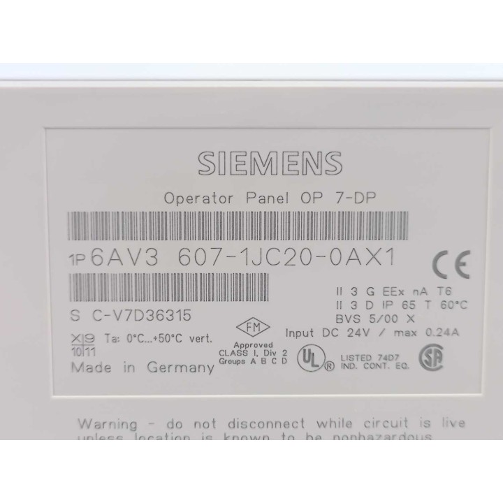 Siemens 6AV3607-1JC20-0AX1