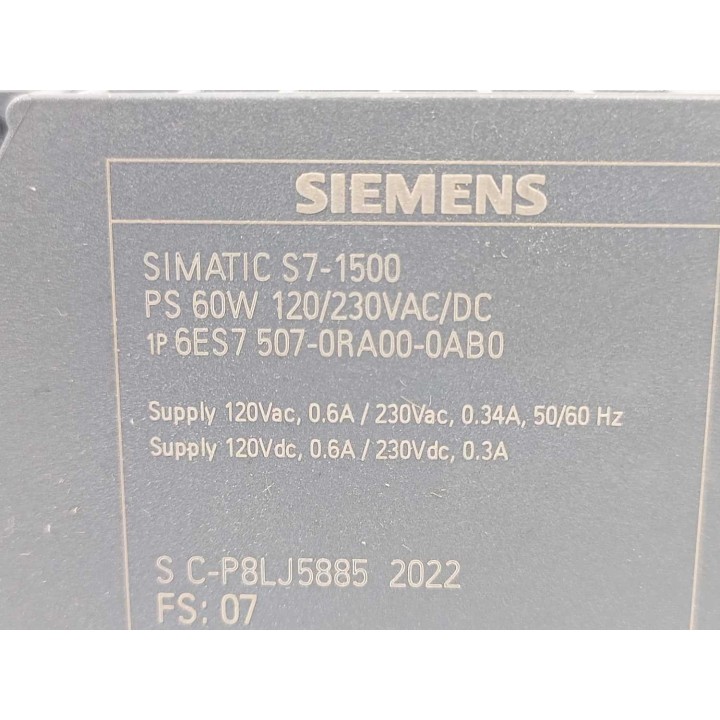 Siemens 6ES7507-0RA00-0AB0