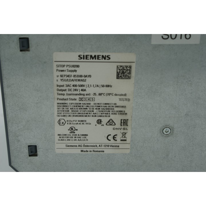 Siemens Sitop 6EP3437-8SB00-0AY0