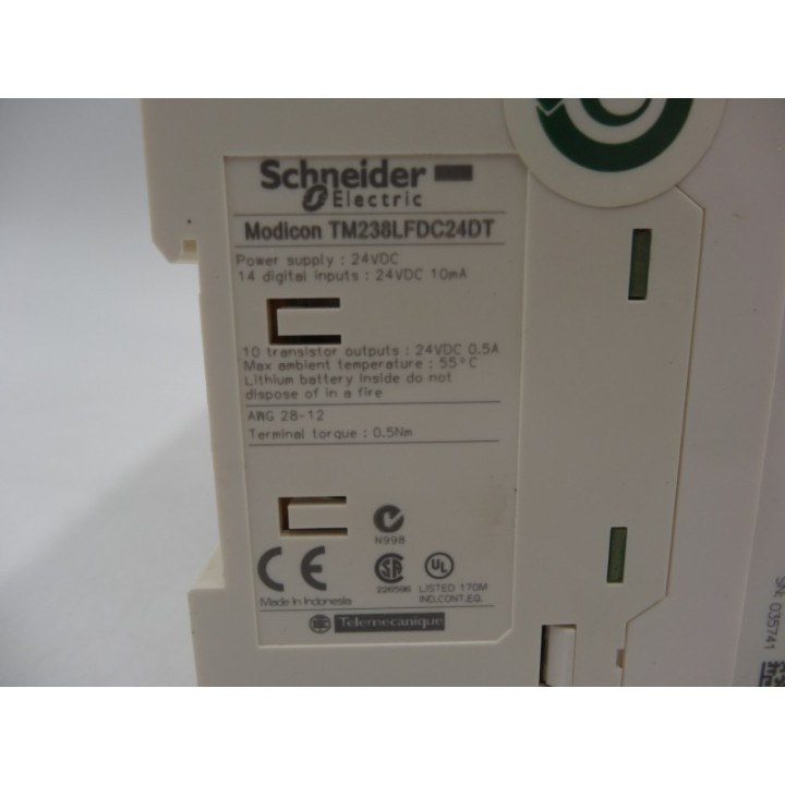 SCHNEIDER ELECTRIC  Schneider Electric Modicon TM238LFDC24DT SCHNEIDER ELECTRIC  Schneider Electric Modicon TM238LFDC24DT
