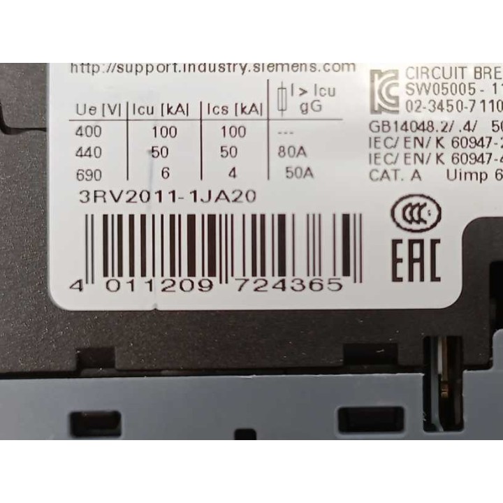 Siemens 3RV2011-1JA20 Siemens 3RV2011-1JA20