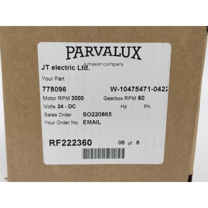 Parvalux 778096 Parvalux 778096