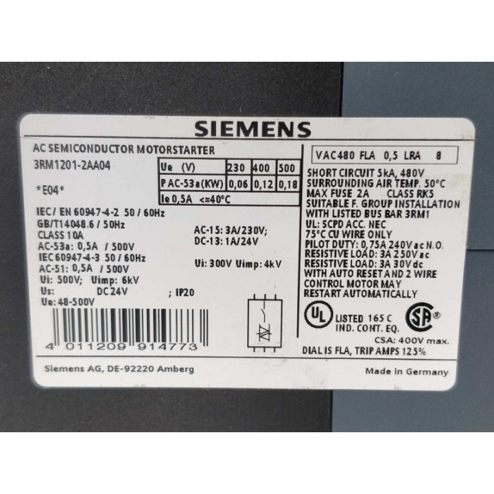 Siemens 3RM1201-2AA04 Siemens 3RM1201-2AA04