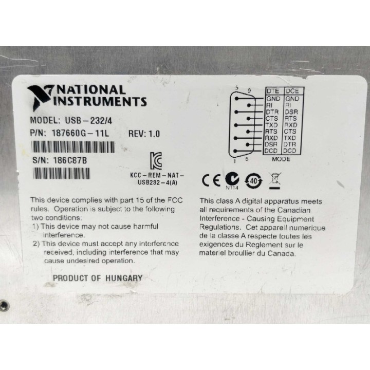 National Instruments USB-232/4 National Instruments USB-232/4