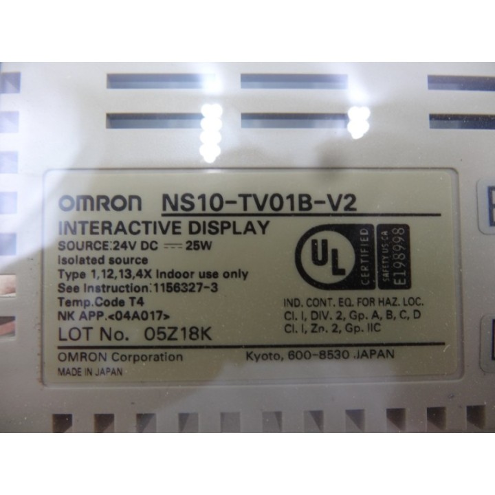 Omron Omron NS10-TV01B-V2 HMI Omron Omron NS10-TV01B-V2 HMI