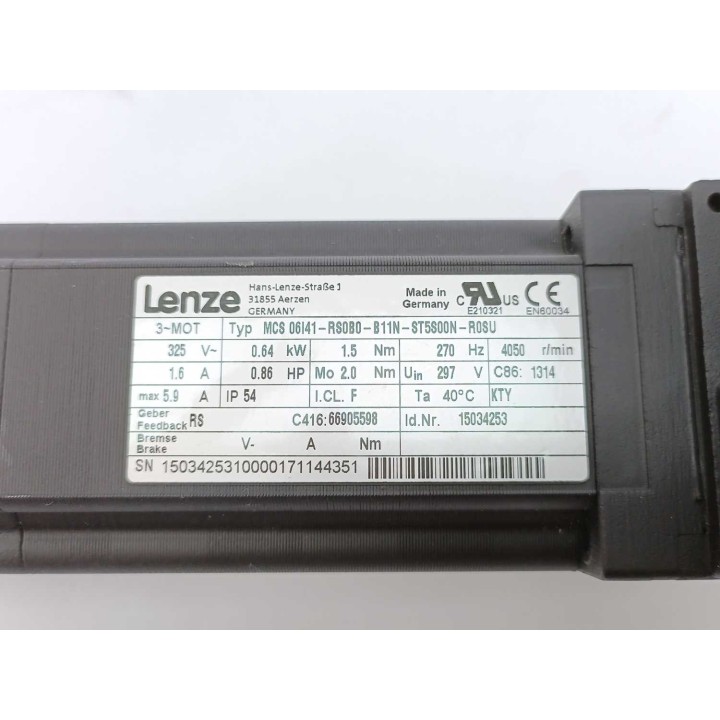 LENZE MCS 06I41-RS0B0-B11N-ST5S00N-R0SU