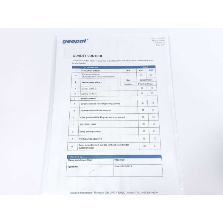 Geopal System A S GJ-EX Geopal System A S GJ-EX