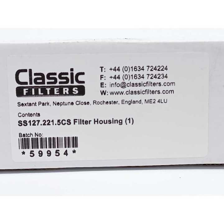 Classic Filters SS127.221.5CS