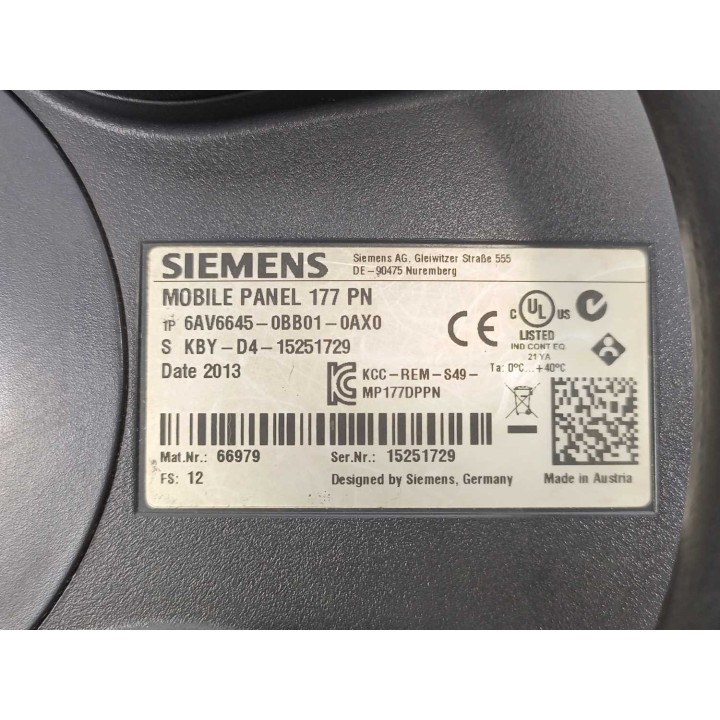 Siemens 6AV6645-0BB01-0AX0