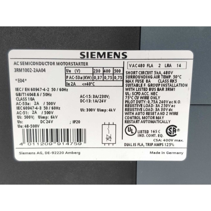 Siemens 3RM1002-2AA04 Siemens 3RM1002-2AA04